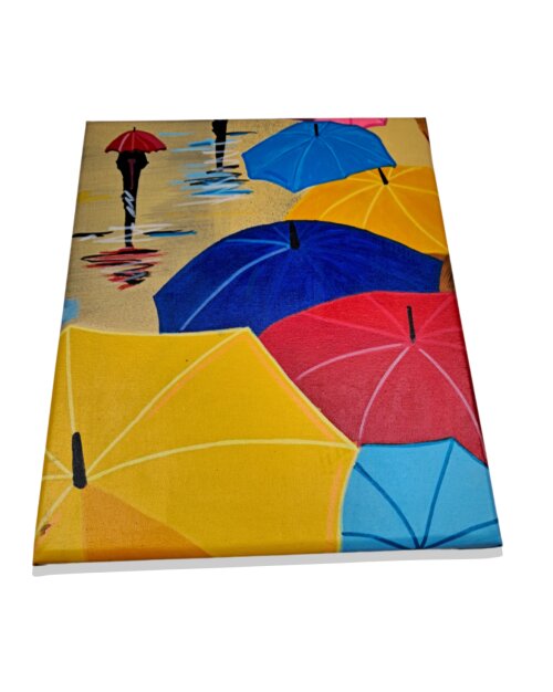 Quadro Decorativo em Acrílico Pintado a Mão Quadro Artesanal co