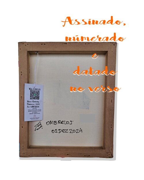 Quadro Decorativo em Acrílico Pintado a Mão Quadro Artesanal co