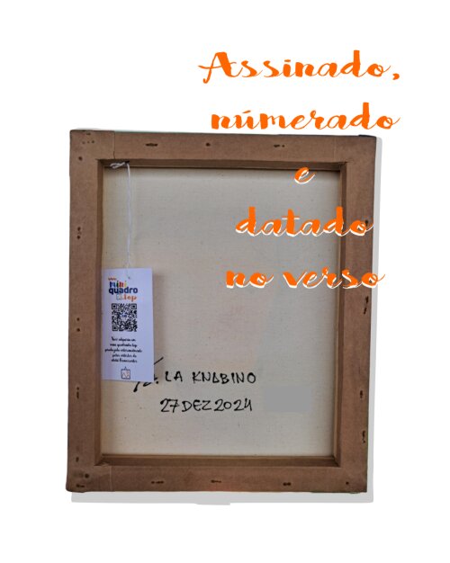 Quadro Decorativo em Acrílico Pintado a Mão Quadro Artesanal de