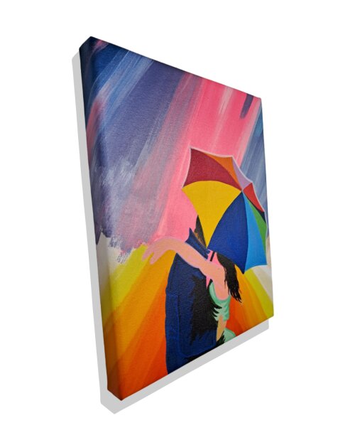 Quadro Decorativo em Acrílico Pintado a Mão Quadro Artesanal Qu