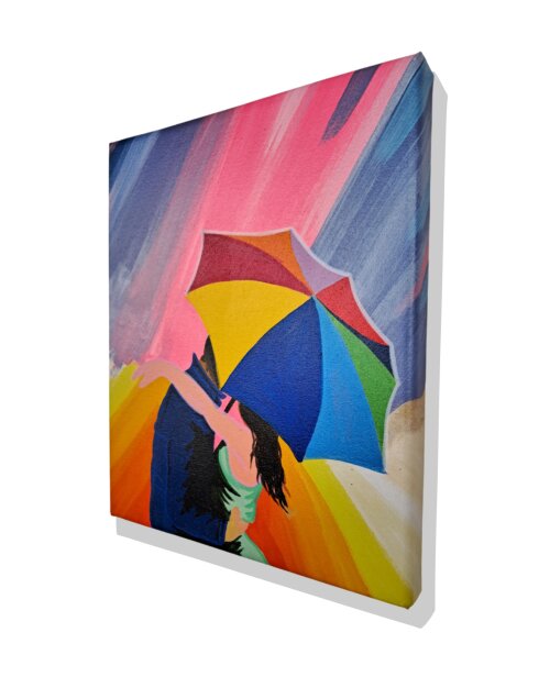 Quadro Decorativo em Acrílico Pintado a Mão Quadro Artesanal Qu