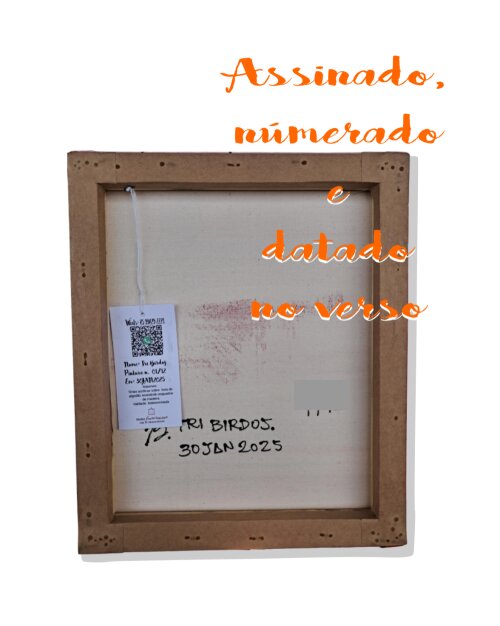 Quadro Decorativo em Acrílico Pintado a Mão Quadro Artesanal co