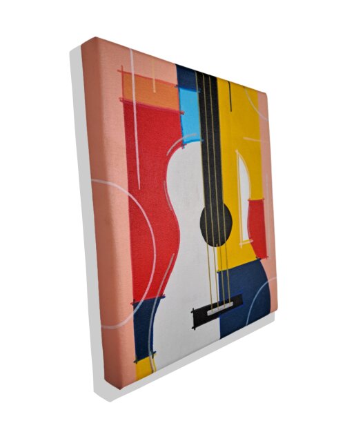 Quadro Decorativo em Acrílico Pintado a Mão Quadro Artesanal Vi