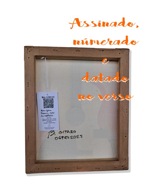 Quadro Decorativo em Acrílico Pintado a Mão Quadro Artesanal Vi