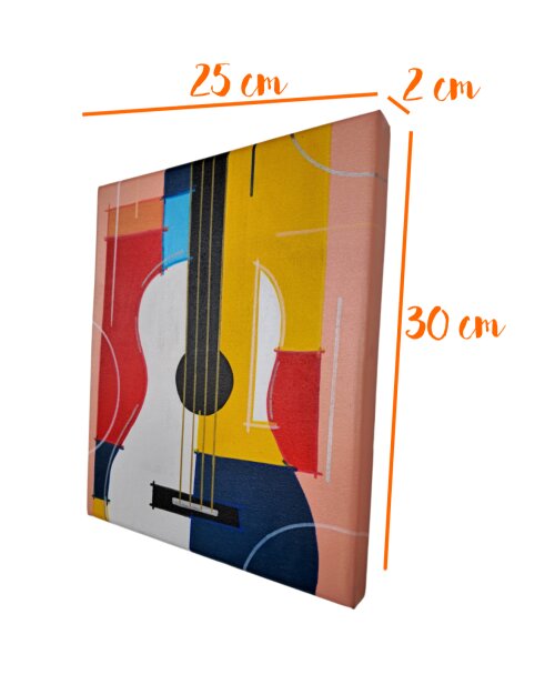Quadro Decorativo em Acrílico Pintado a Mão Quadro Artesanal Vi