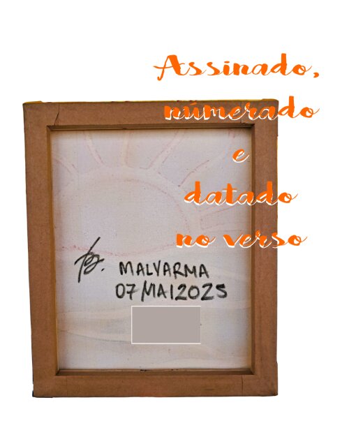 Quadro Decorativo em Acrílico Pintado a Mão Quadro Artesanal de
