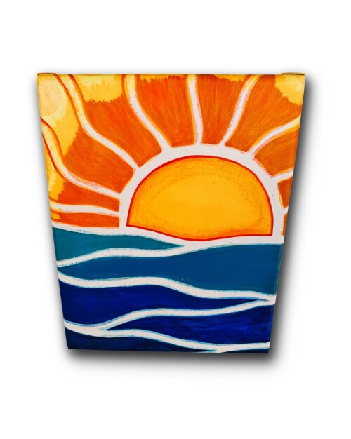 Quadro Decorativo em Acrílico Pintado a Mão Quadro Artesanal de