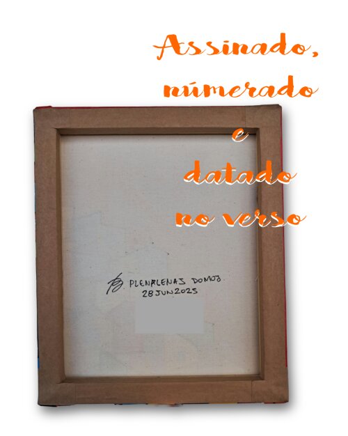Quadro Decorativo em Acrílico Pintado a Mão Quadro Artesanal de