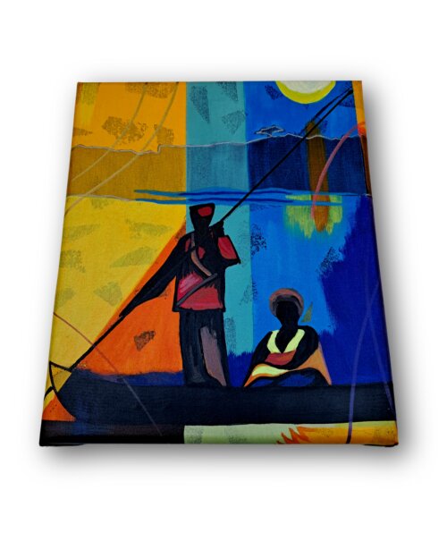Quadro Decorativo em Acrílico Pintado a Mão Quadro Artesanal de