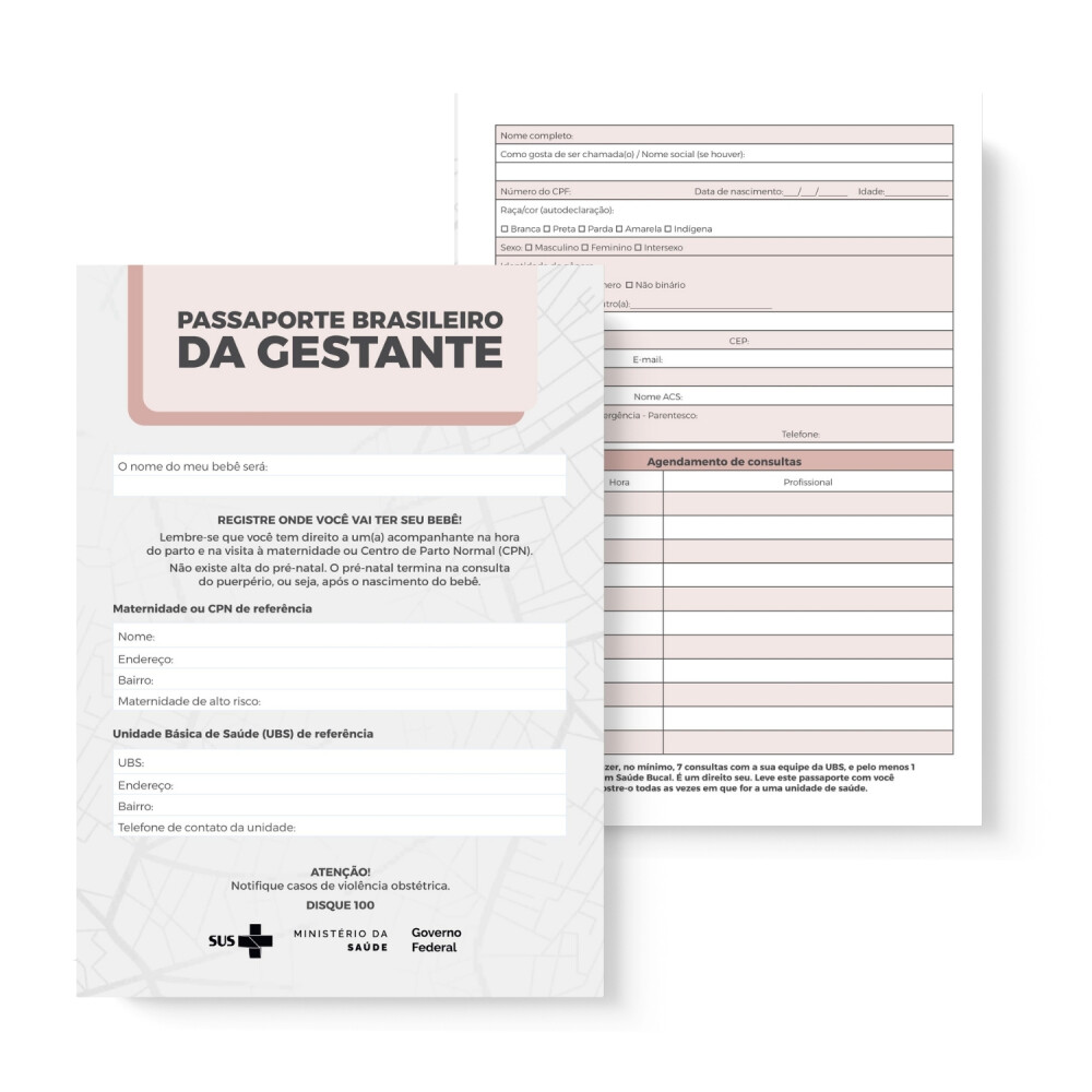 CADERNETA DA GESTANTE PERSONALIZADA