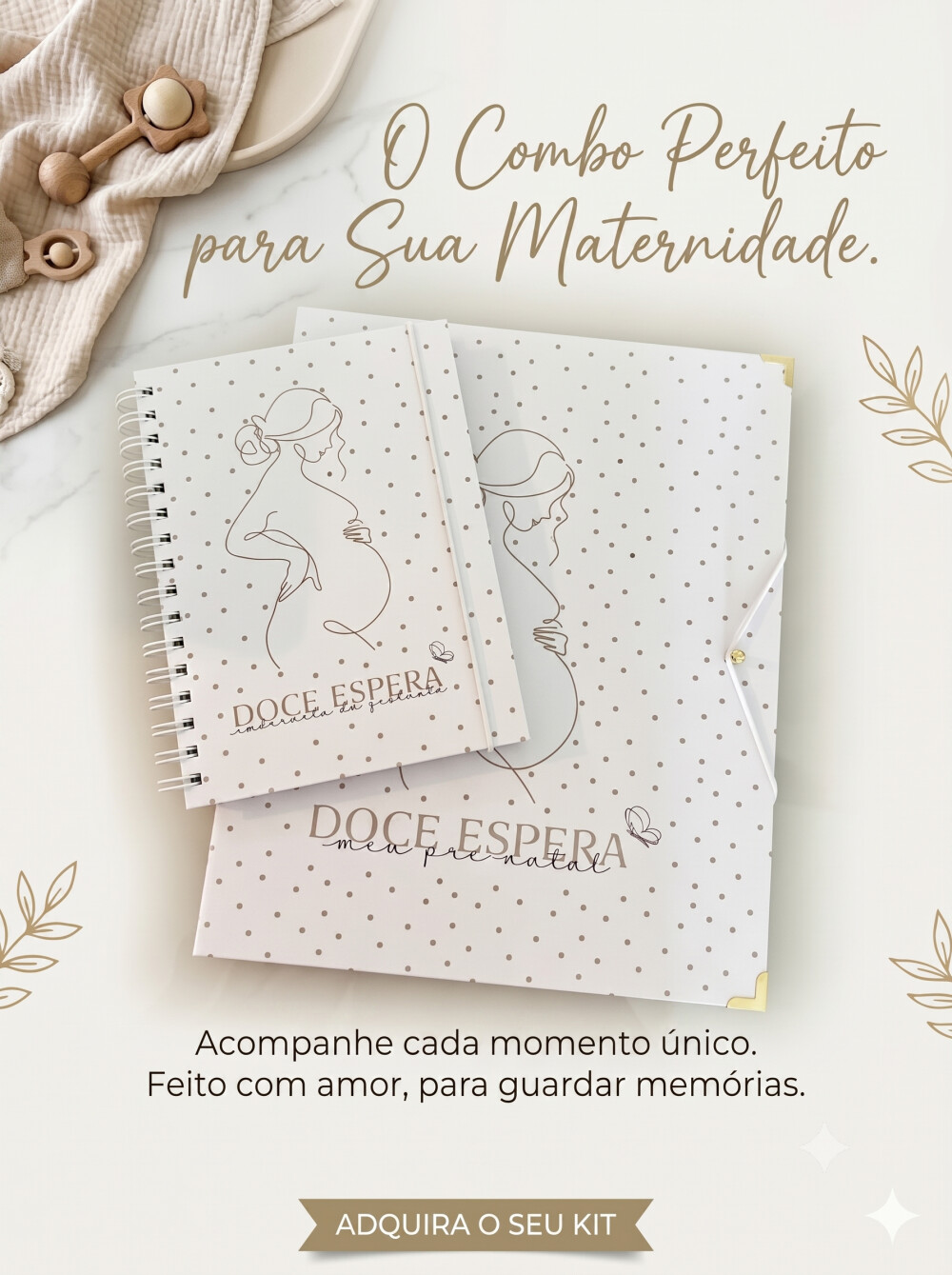 KIT PASTA GESTANTE COM CADERNETA DE SAÚDE