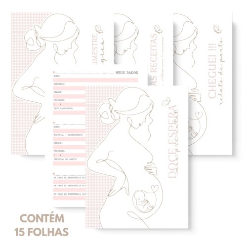 KIT PASTA GESTANTE COM CADERNETA DE SAÚDE