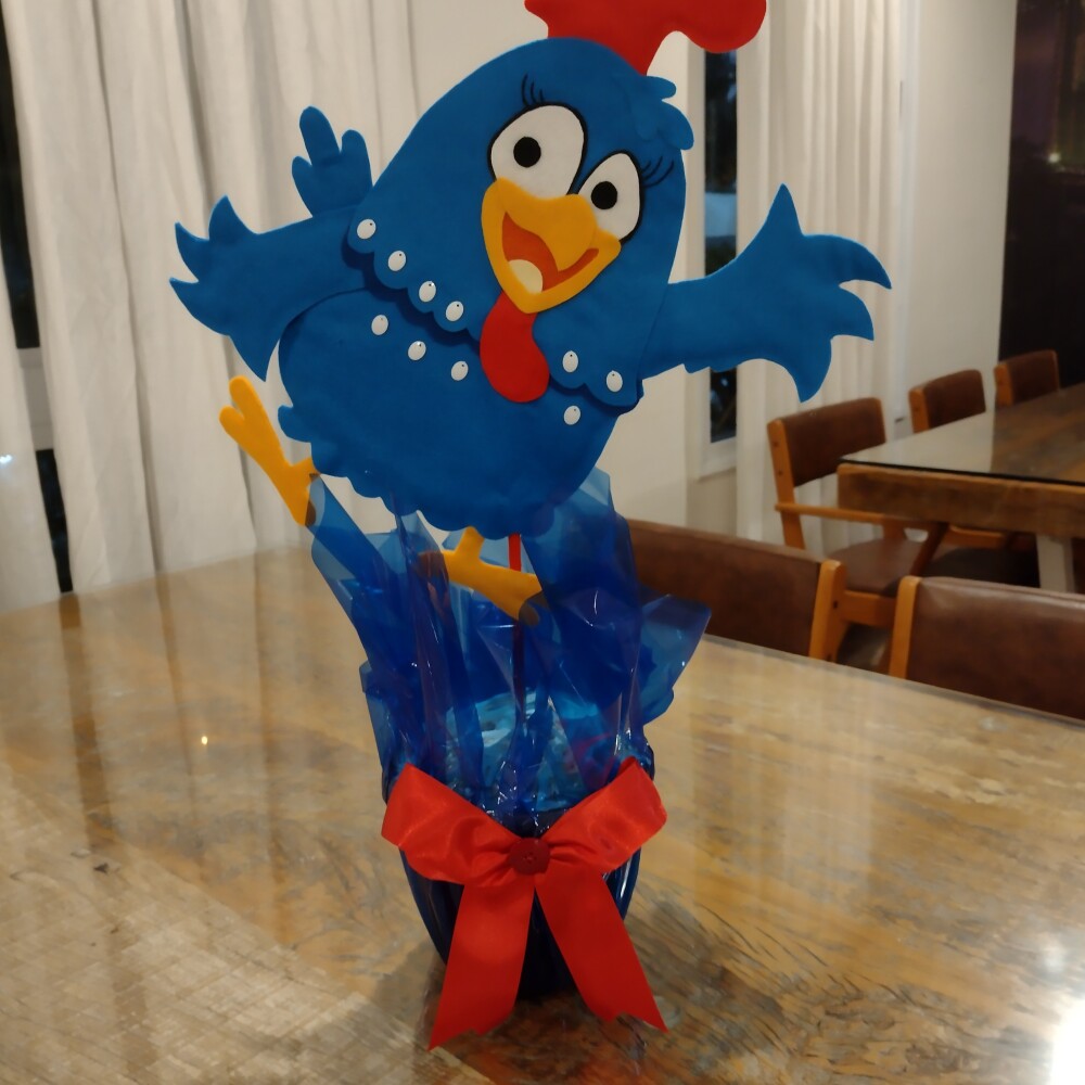 Enfeite de mesa A Galinha Pintadinha