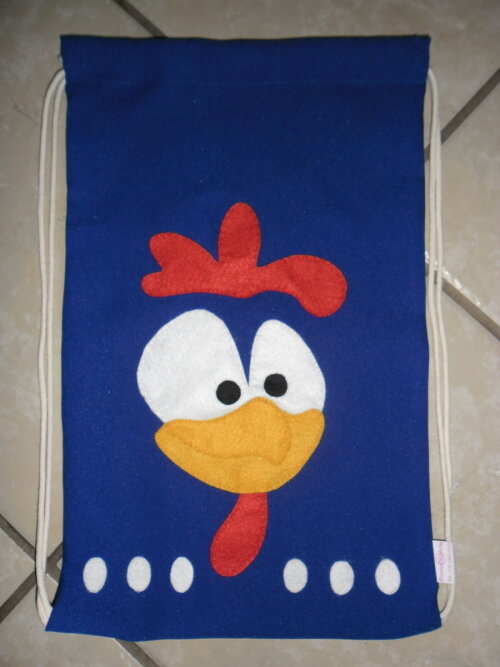 Mochila infantil (lembrancinha) A Galinha Pintadinha