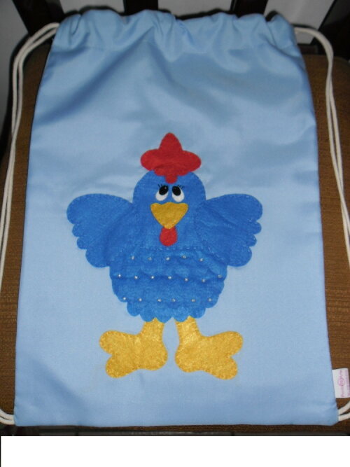 Mochila infantil (lembrancinha) A Galinha Pintadinha
