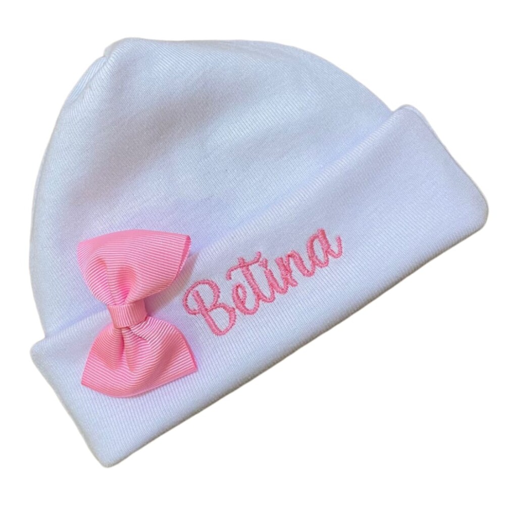 Touca personalizada para recém nascido