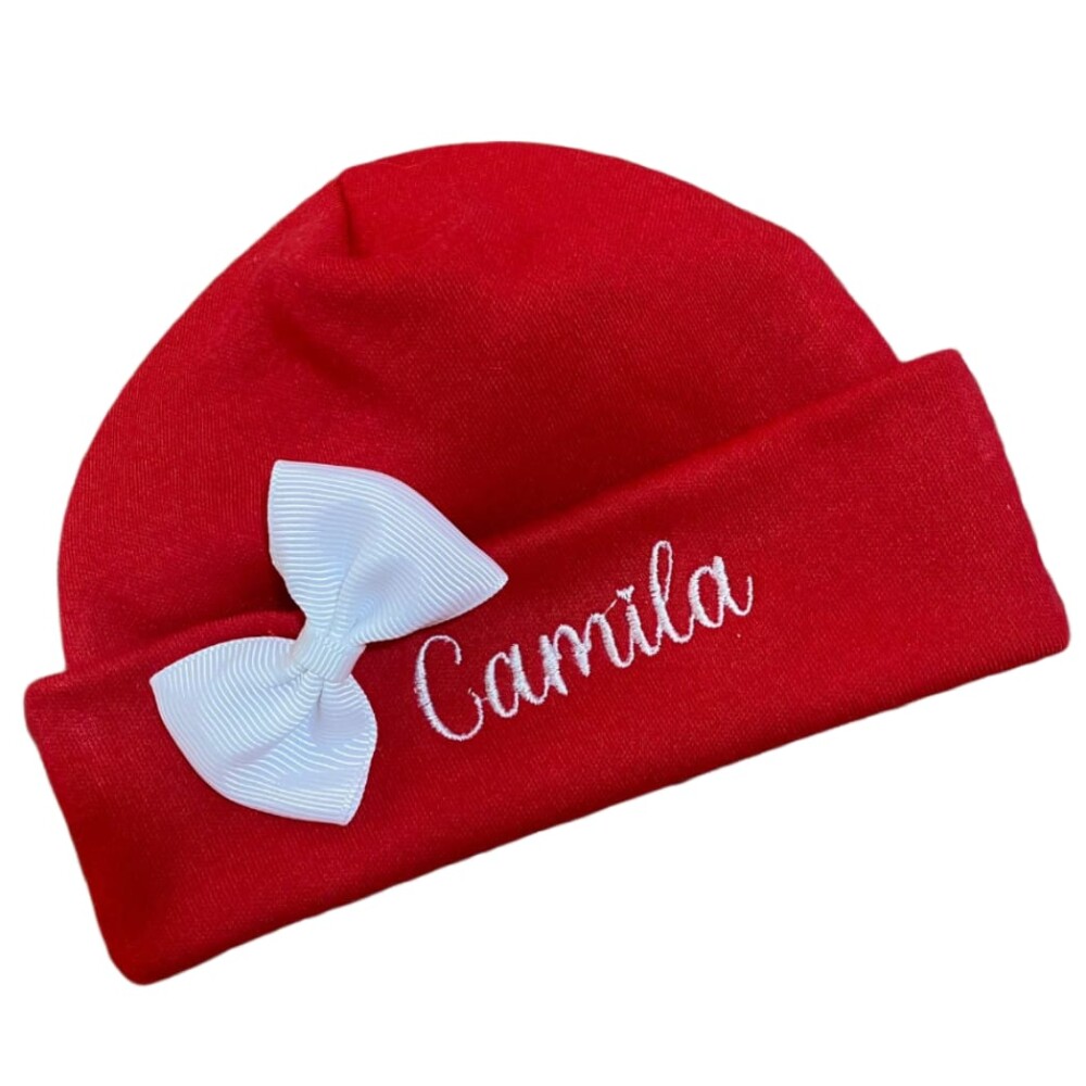 Touca personalizada para recém nascido
