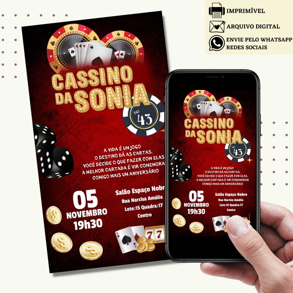 Convite Cassino Las Vegas Digital Virtual