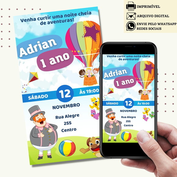 Convite Mundo Bita Digital Virtual