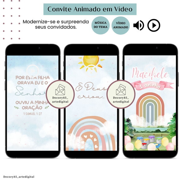 Convite o Maior Pintor do Mundo Animado com Música Digital