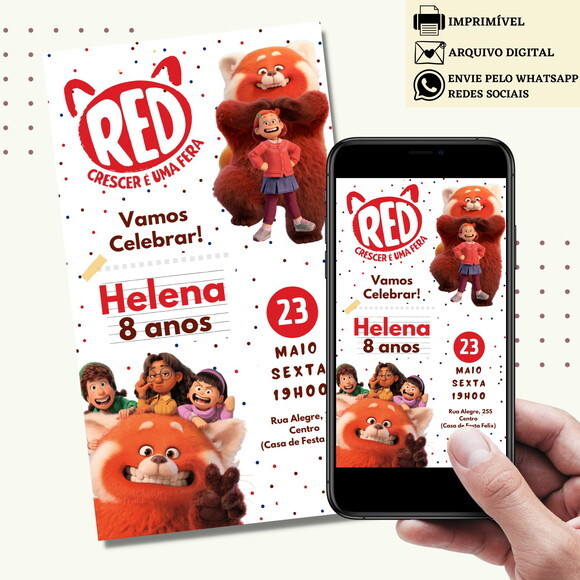 Convite Red: Crescer É Uma Fera Digital Virtual