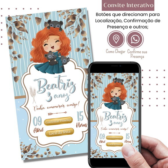 Convite Valente Merida Digital Virtual Interativo