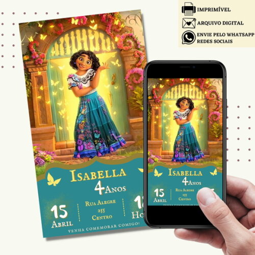 Convite Digital Encanto Mirabel Virtual