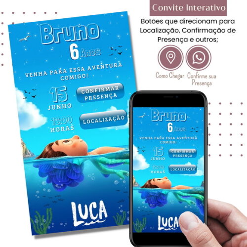 Convite Luca Digital Interativo Virtual