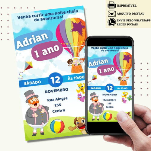 Convite Mundo Bita Digital Virtual