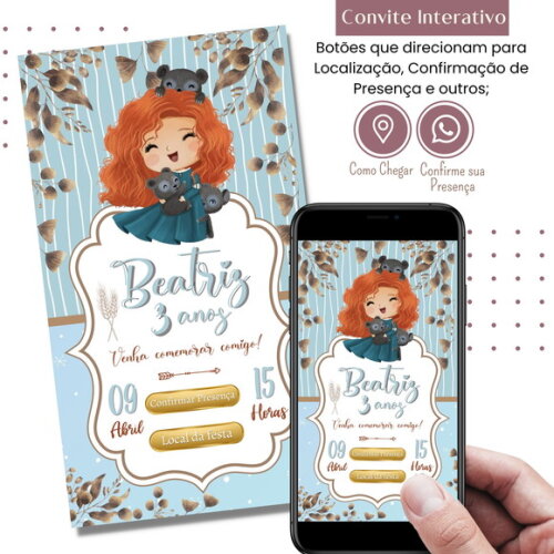 Convite Valente Merida Digital Virtual Interativo