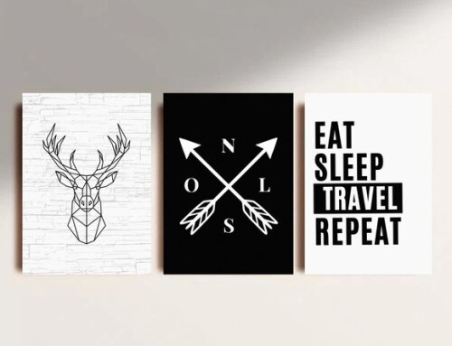 Kit Trio 3 Placas Decorativas Eat Sleep Travel Repeat 21x30