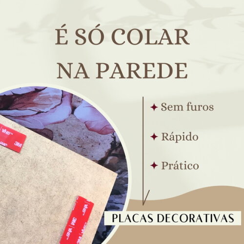 Kit Trio 3 Placas Decorativas Entrego Confio Aceito 30x42 A3
