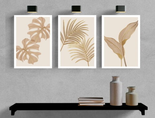 Kit Trio 3 Placas Decorativas Plantas Flores 21x30 A4