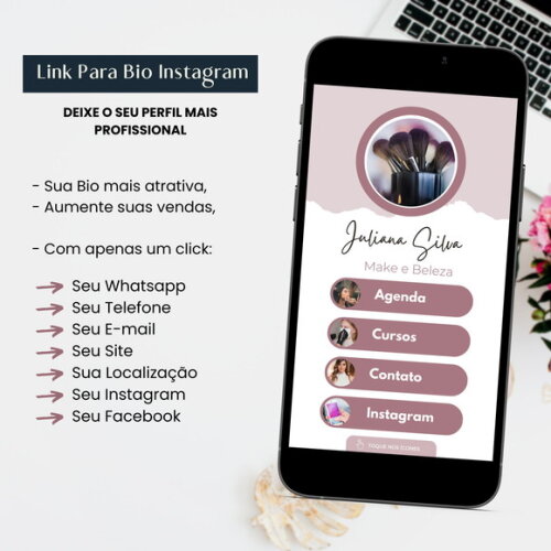 Link para Bio do Instagram Personalizado Maquiadora