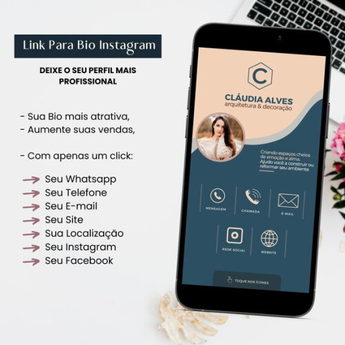 Link para Bio do Instagram Personalizado Arquiteta