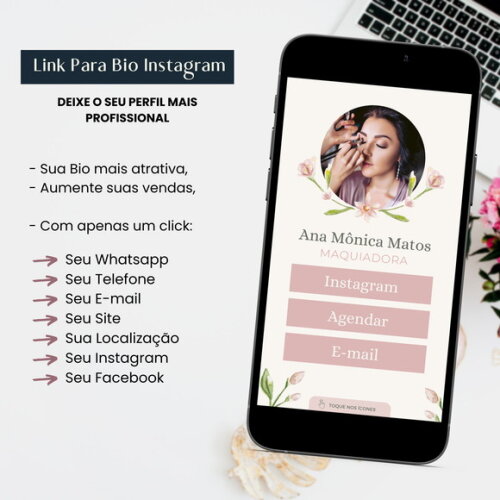 Link para Bio do Instagram Personalizado Maquiadora