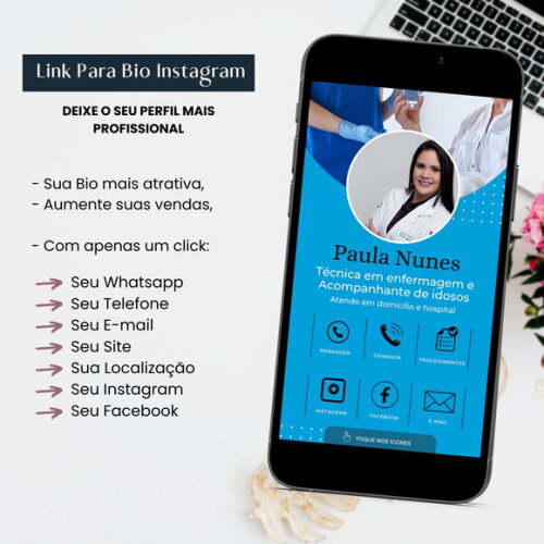 Link para Bio do Instagram Técnico de Enfermagem