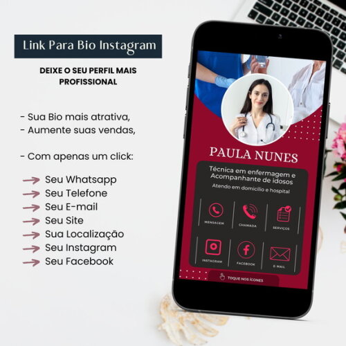 Link para Bio do Instagram Técnico de Enfermagem