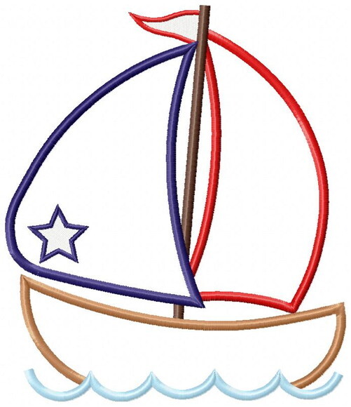 Matriz de Bordado Barquinho Aplique
