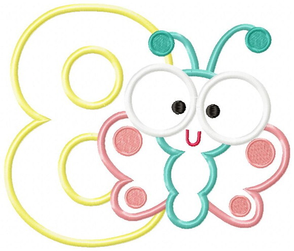 Matriz de Bordado Borboleta Oito Encantos
