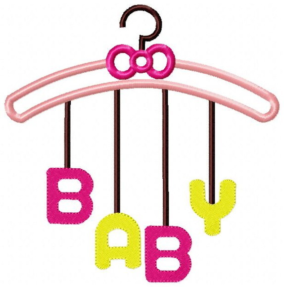 Matriz de Bordado Cabide Baby Aplique