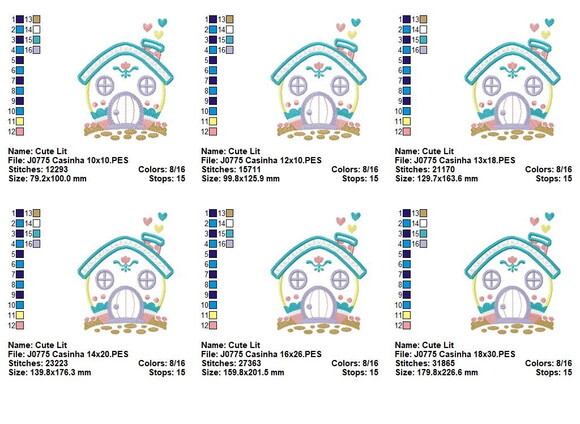Matriz de Bordado Casinha Encantada Aplique