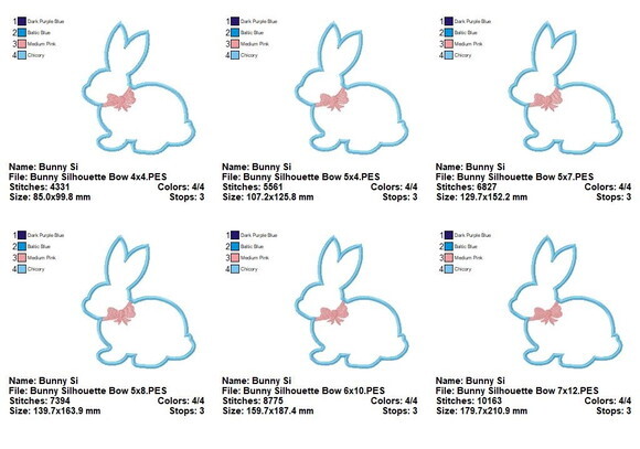 Matriz de Bordado Coelhinho e Ovo com Orelhinhas