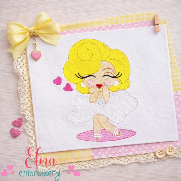 Matriz de Bordado Diva Clássica Marilyn Monroe