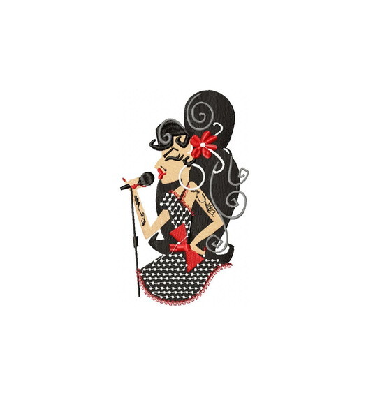 Matriz de Bordado Diva Soul Amy Winehouse