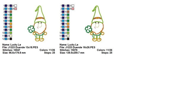 Matriz de Bordado Duende Gnomo da Sorte Aplique