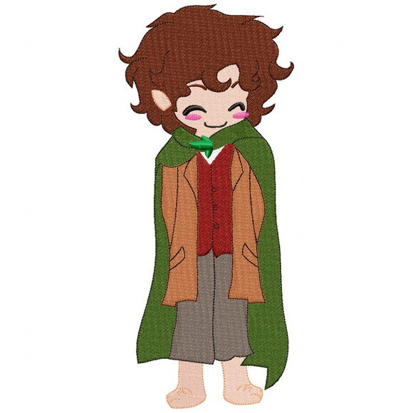 Matriz de Bordado Frodo Ponto Cheio Senhor dos Anéis