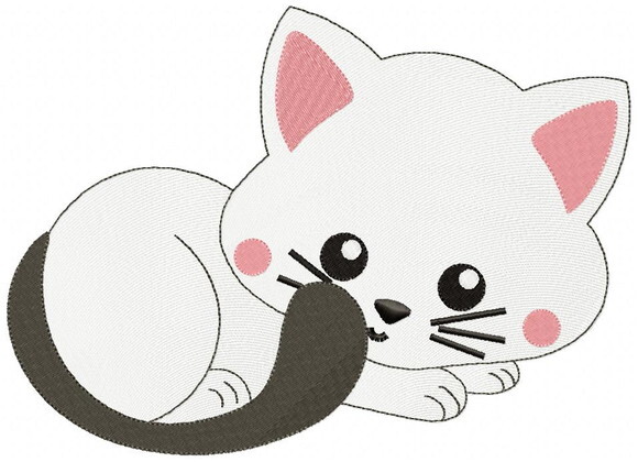 Matriz de Bordado Gatinhos Diversos Ponto Cheio