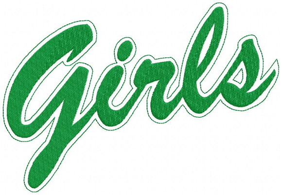 Matriz de Bordado Girls Retrô Ponto Cheio
