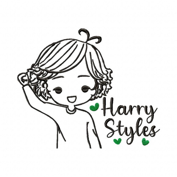 Matriz de Bordado Harry Styles Desenho Ponto Satin